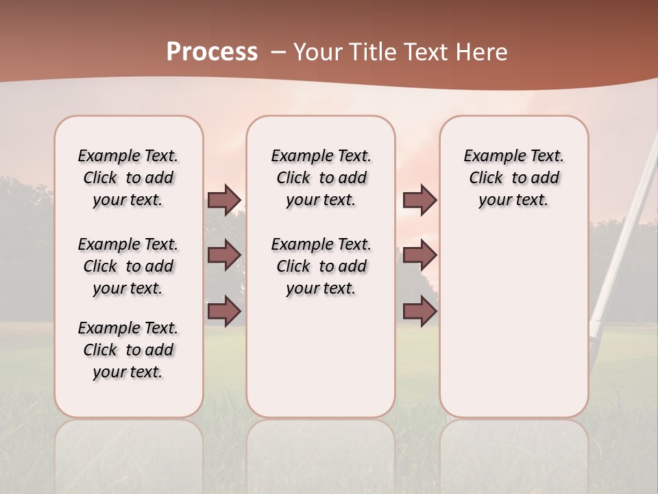 Meadow Exercise Fairway PowerPoint Template