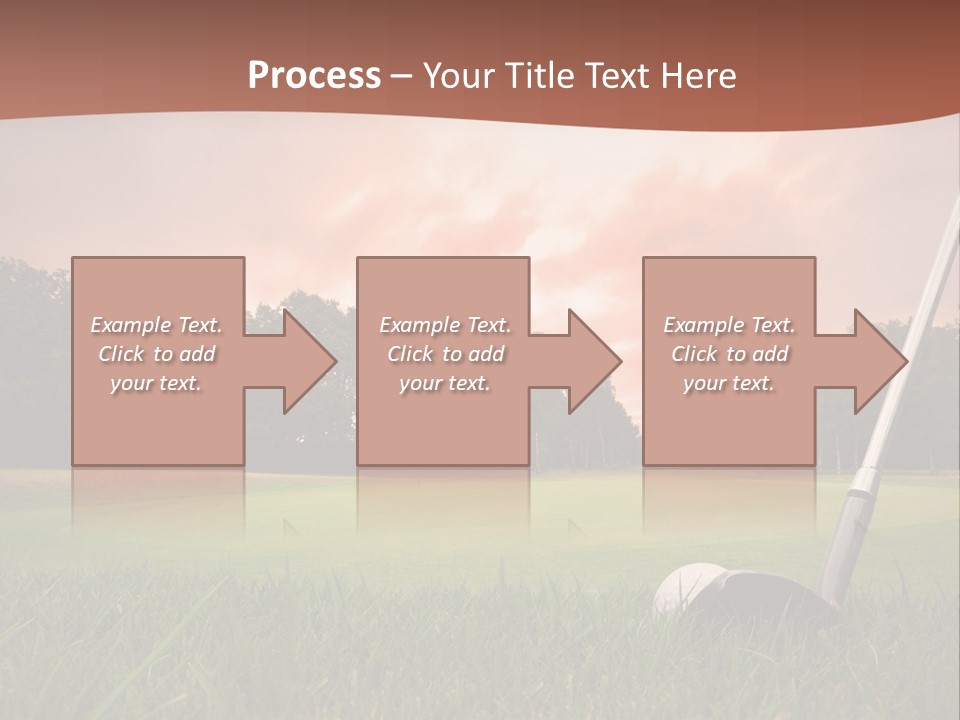 Meadow Exercise Fairway PowerPoint Template