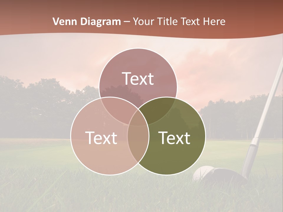 Meadow Exercise Fairway PowerPoint Template