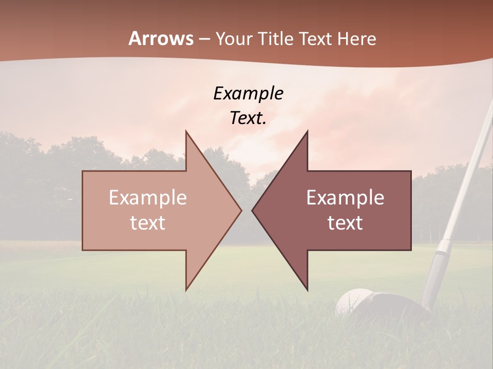 Meadow Exercise Fairway PowerPoint Template
