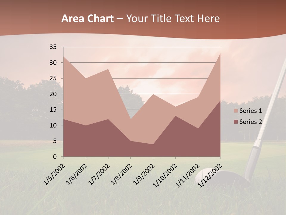 Meadow Exercise Fairway PowerPoint Template