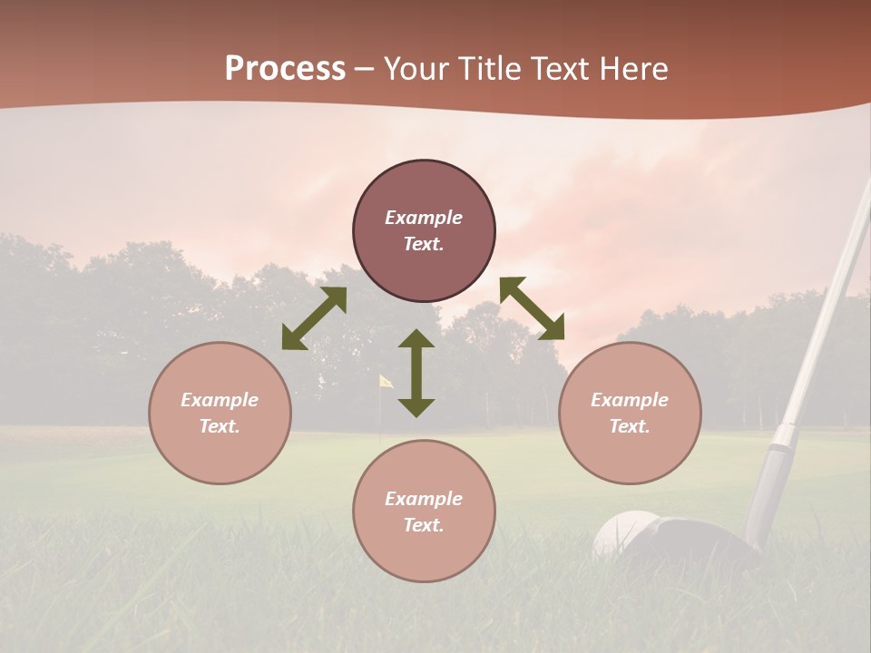 Meadow Exercise Fairway PowerPoint Template