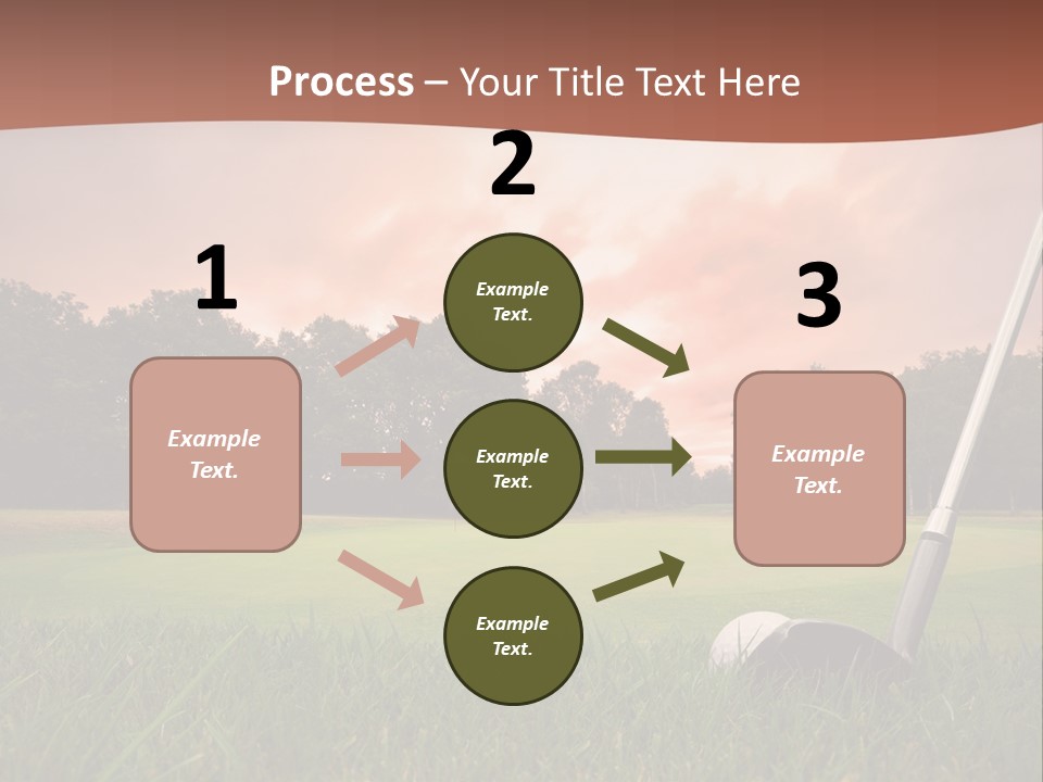 Meadow Exercise Fairway PowerPoint Template
