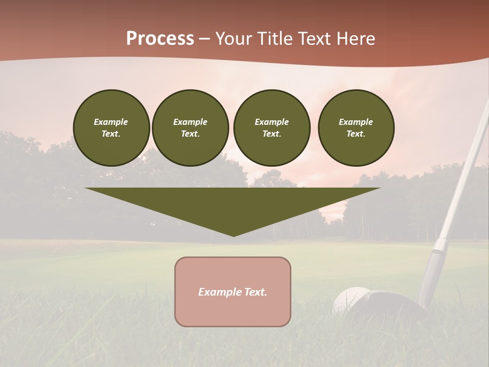 Meadow Exercise Fairway PowerPoint Template