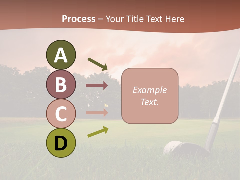 Meadow Exercise Fairway PowerPoint Template