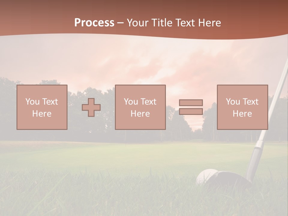 Meadow Exercise Fairway PowerPoint Template