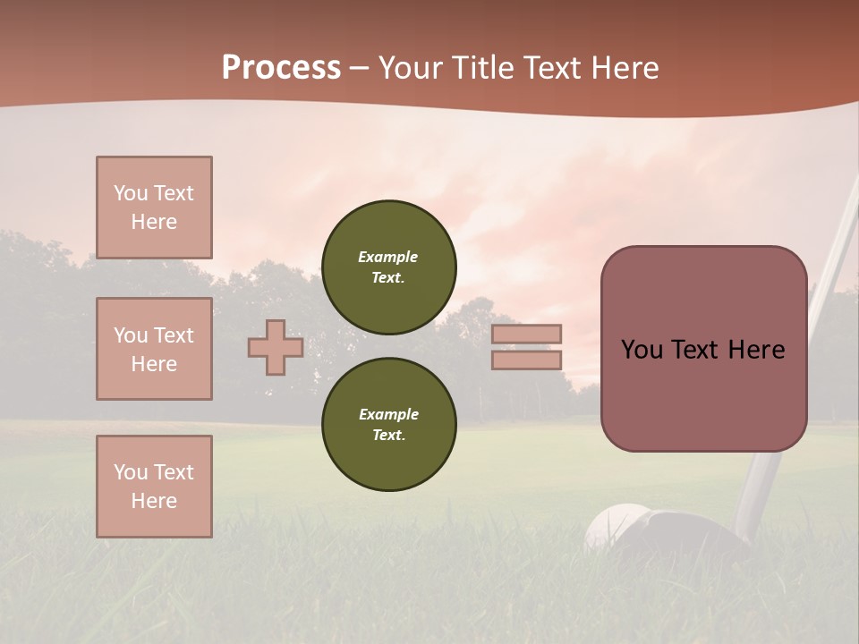 Meadow Exercise Fairway PowerPoint Template