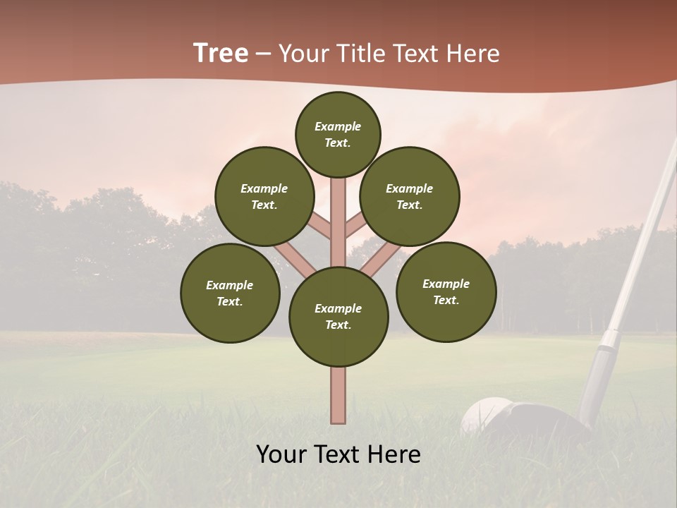 Meadow Exercise Fairway PowerPoint Template