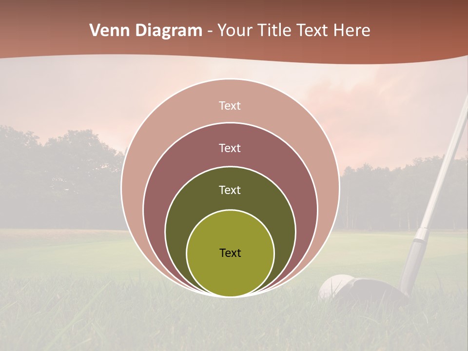 Meadow Exercise Fairway PowerPoint Template