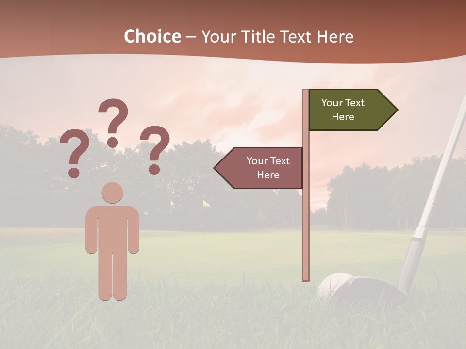 Meadow Exercise Fairway PowerPoint Template