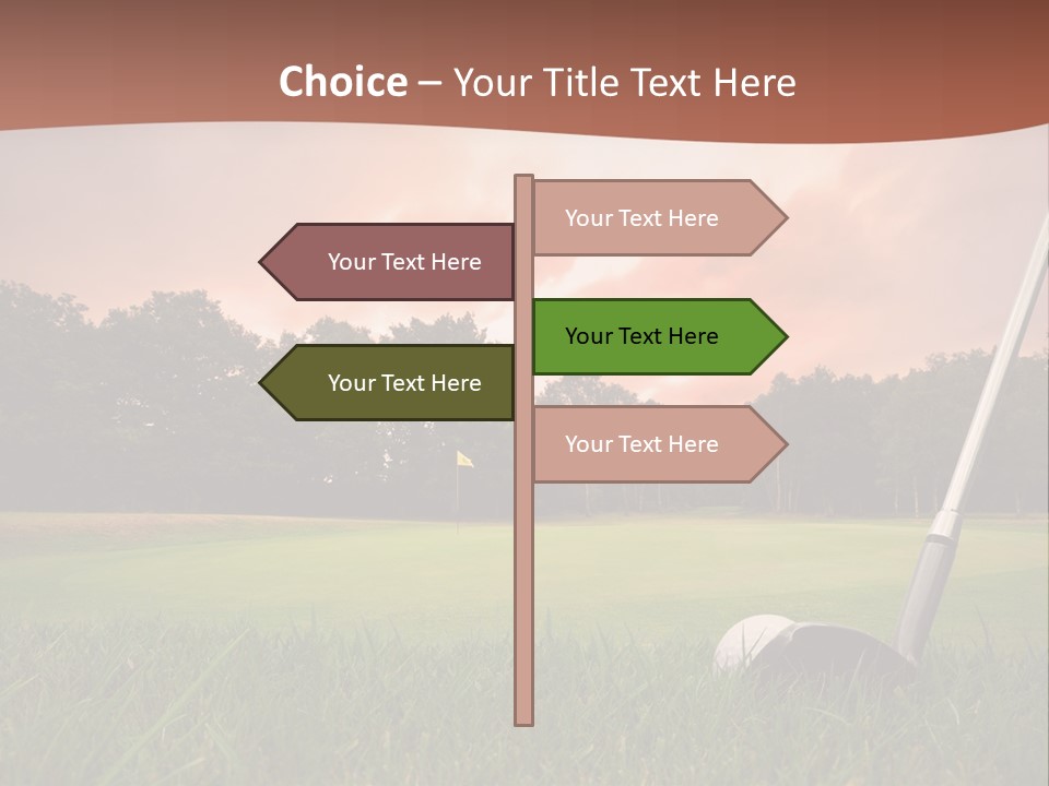Meadow Exercise Fairway PowerPoint Template