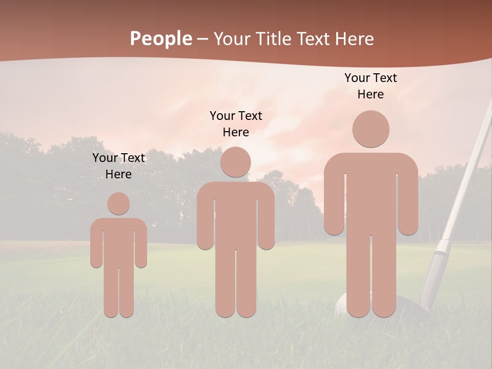 Meadow Exercise Fairway PowerPoint Template