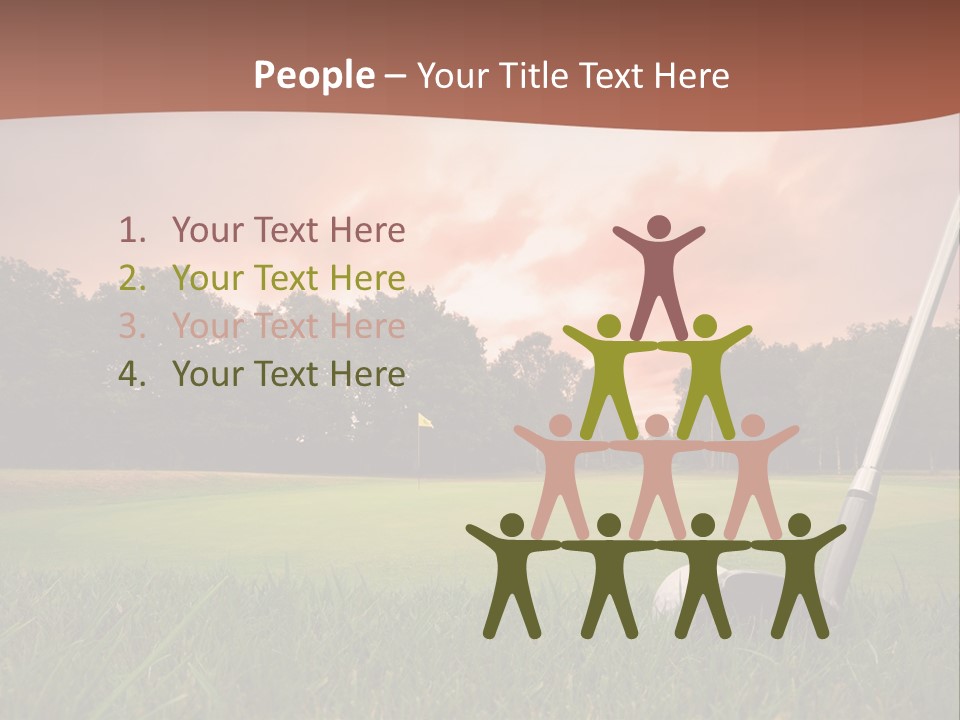 Meadow Exercise Fairway PowerPoint Template