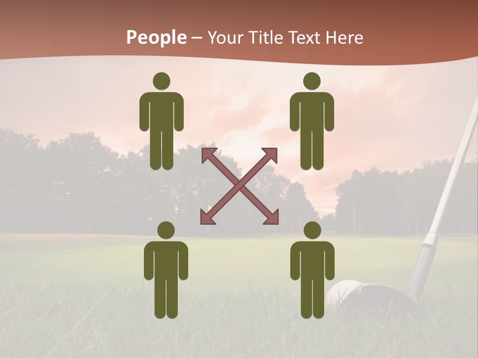 Meadow Exercise Fairway PowerPoint Template