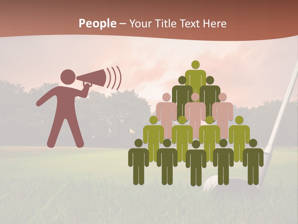 Meadow Exercise Fairway PowerPoint Template