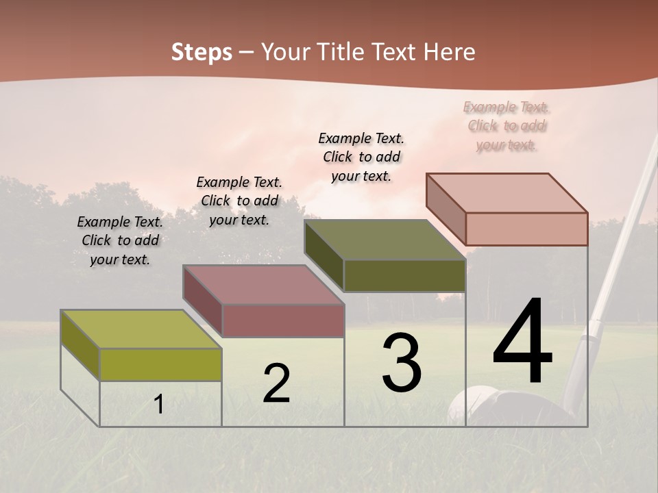 Meadow Exercise Fairway PowerPoint Template
