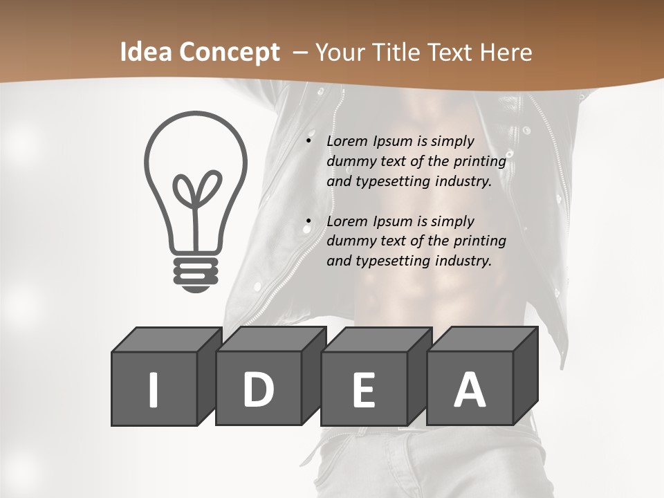 Hot Person Flirting PowerPoint Template