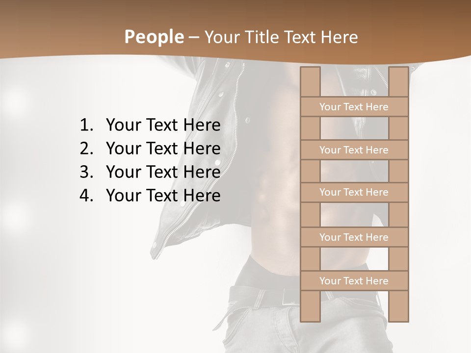 Hot Person Flirting PowerPoint Template