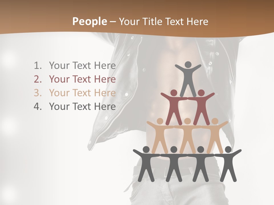 Hot Person Flirting PowerPoint Template