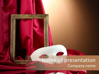 Costume Theatrical Acting PowerPoint Template