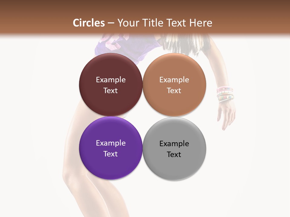 Pose Girl Acrobat PowerPoint Template