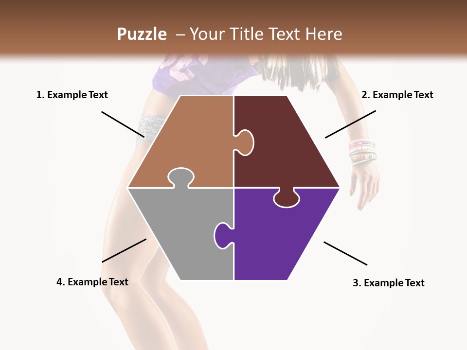 Pose Girl Acrobat PowerPoint Template