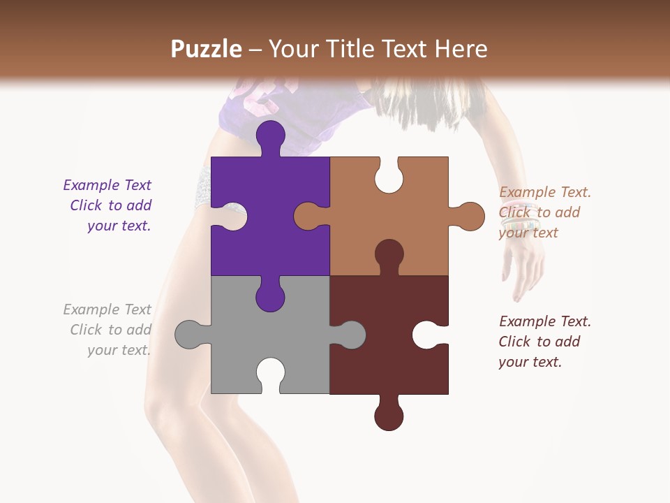 Pose Girl Acrobat PowerPoint Template