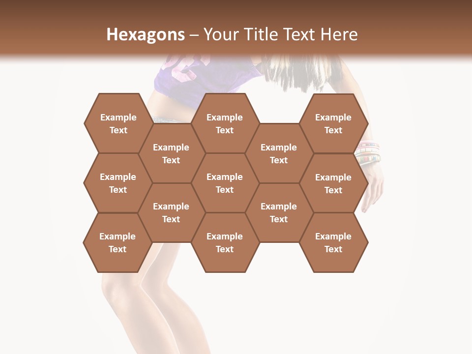 Pose Girl Acrobat PowerPoint Template