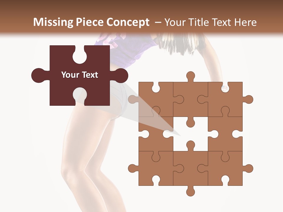 Pose Girl Acrobat PowerPoint Template