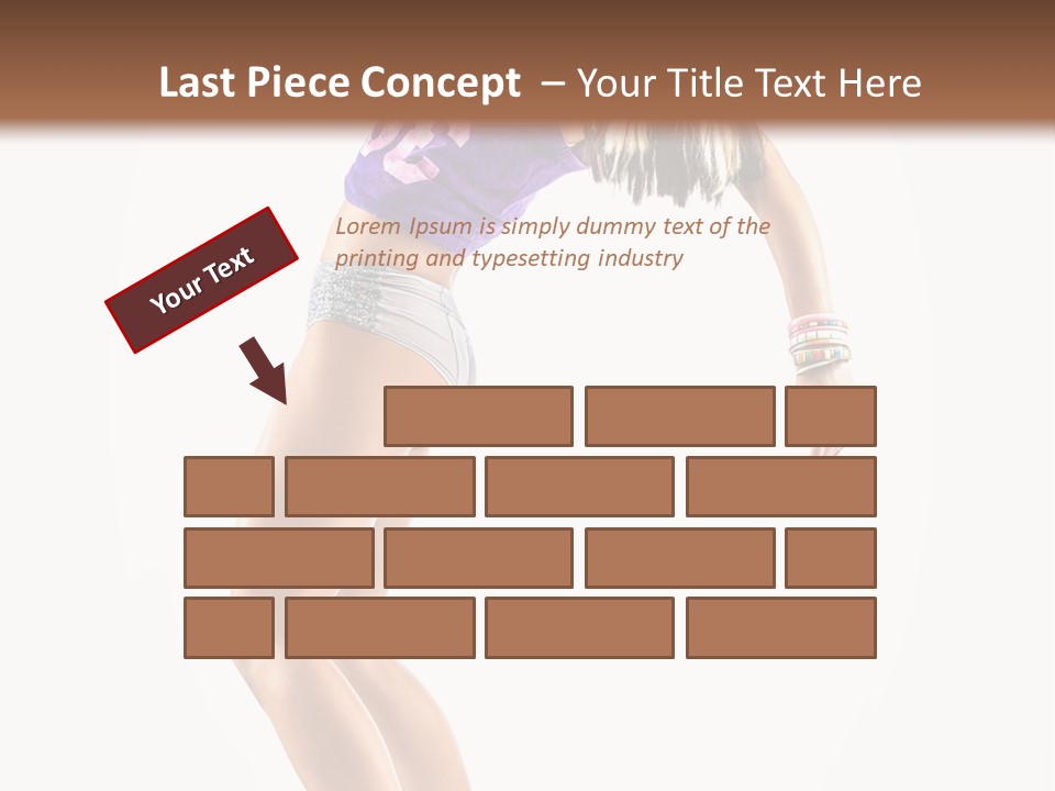 Pose Girl Acrobat PowerPoint Template