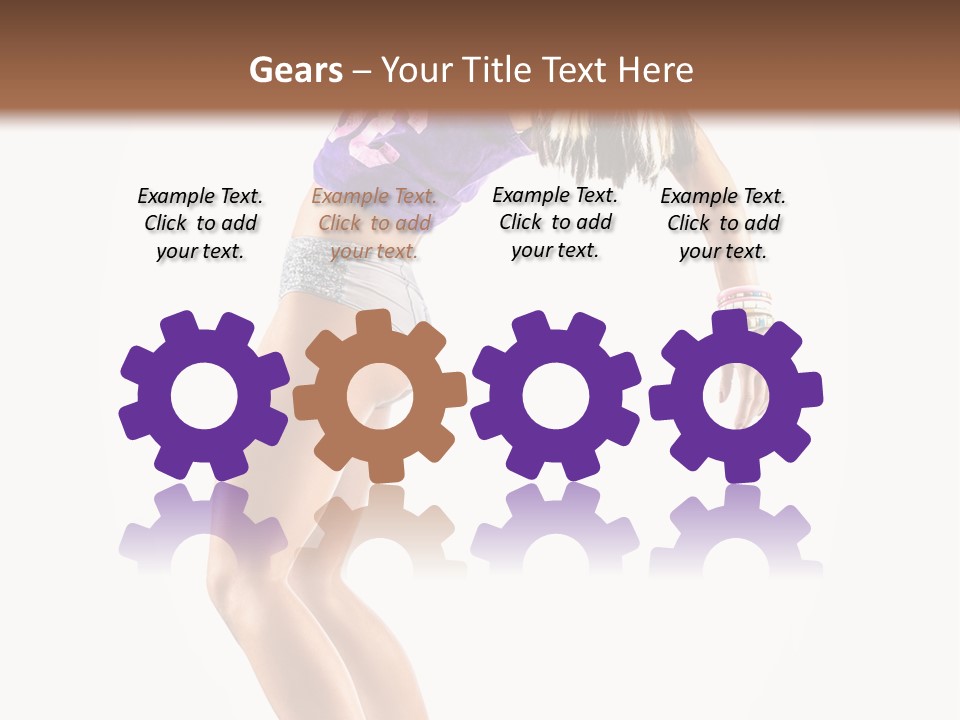 Pose Girl Acrobat PowerPoint Template