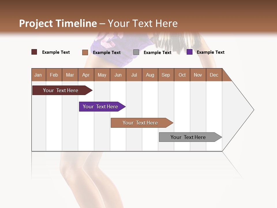 Pose Girl Acrobat PowerPoint Template