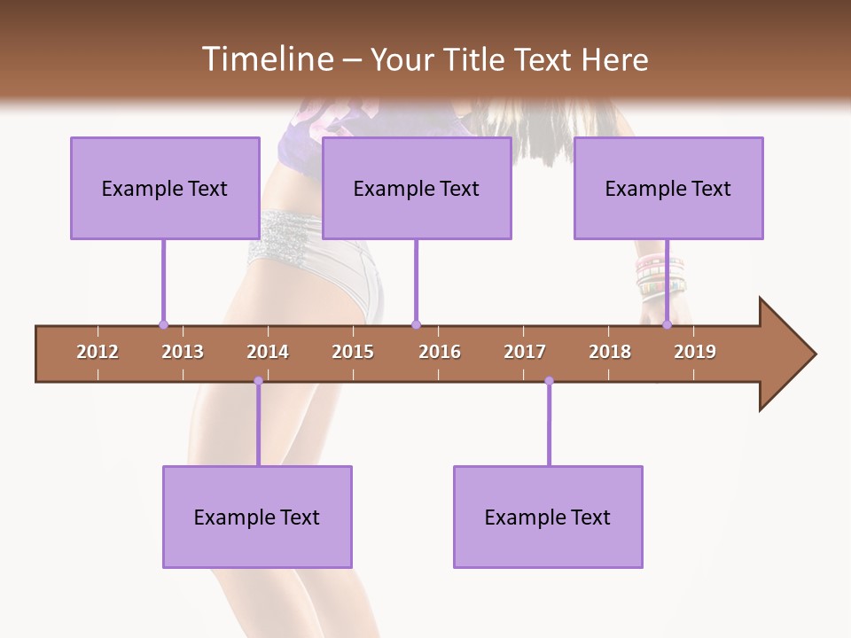 Pose Girl Acrobat PowerPoint Template