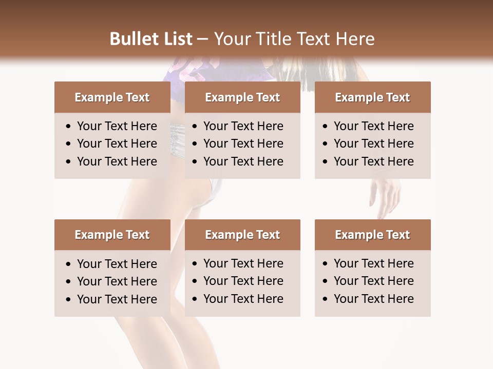 Pose Girl Acrobat PowerPoint Template