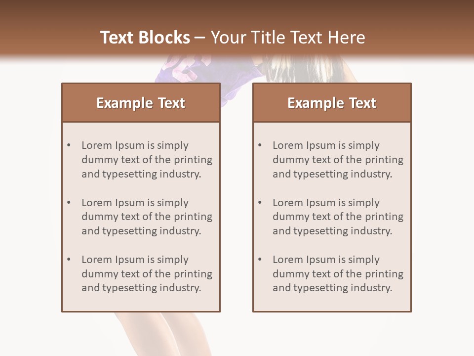 Pose Girl Acrobat PowerPoint Template