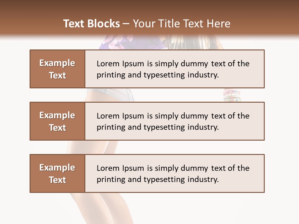 Pose Girl Acrobat PowerPoint Template