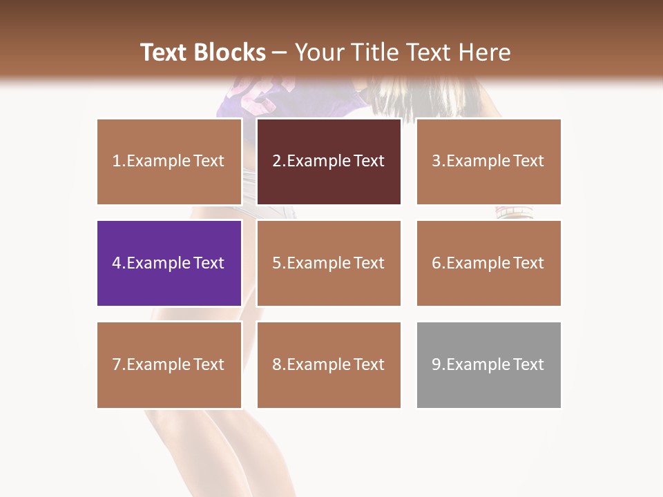 Pose Girl Acrobat PowerPoint Template