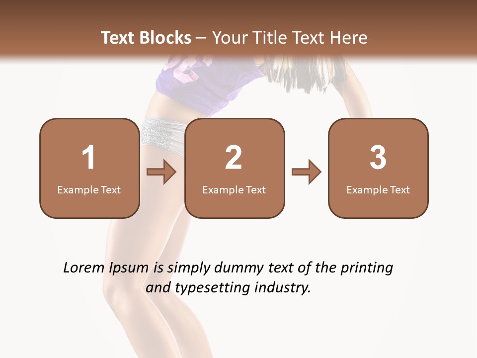 Pose Girl Acrobat PowerPoint Template