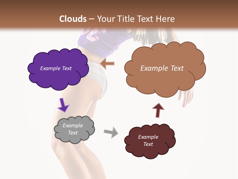 Pose Girl Acrobat PowerPoint Template