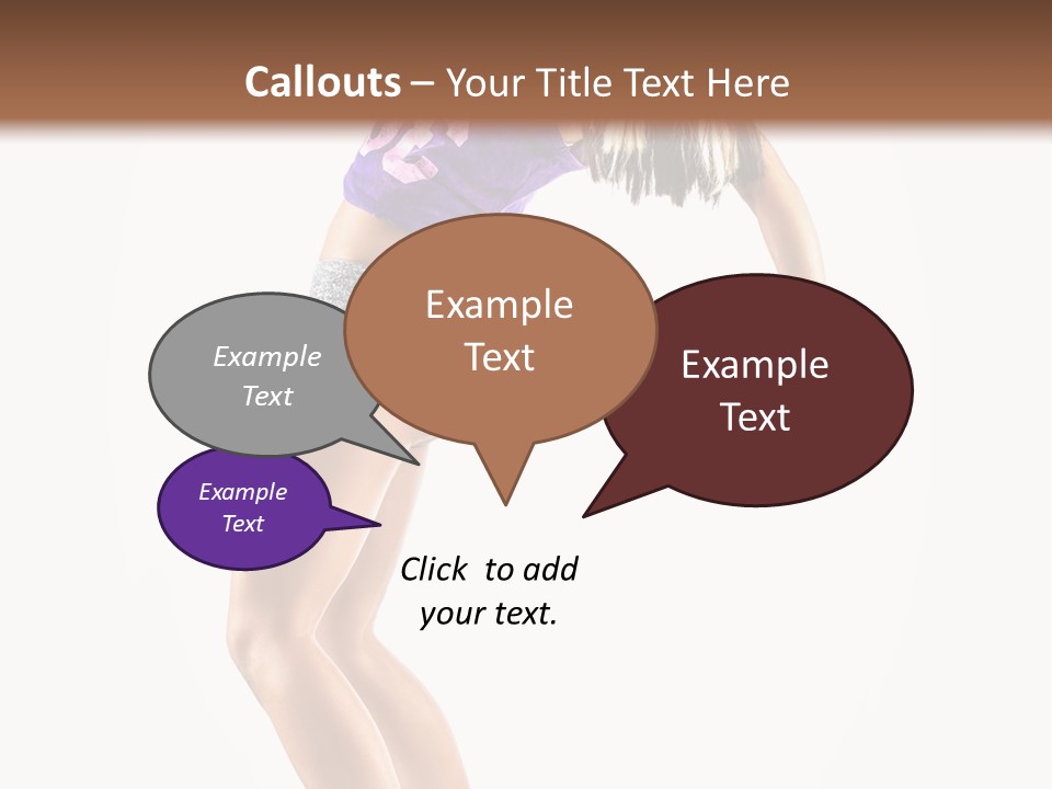 Pose Girl Acrobat PowerPoint Template