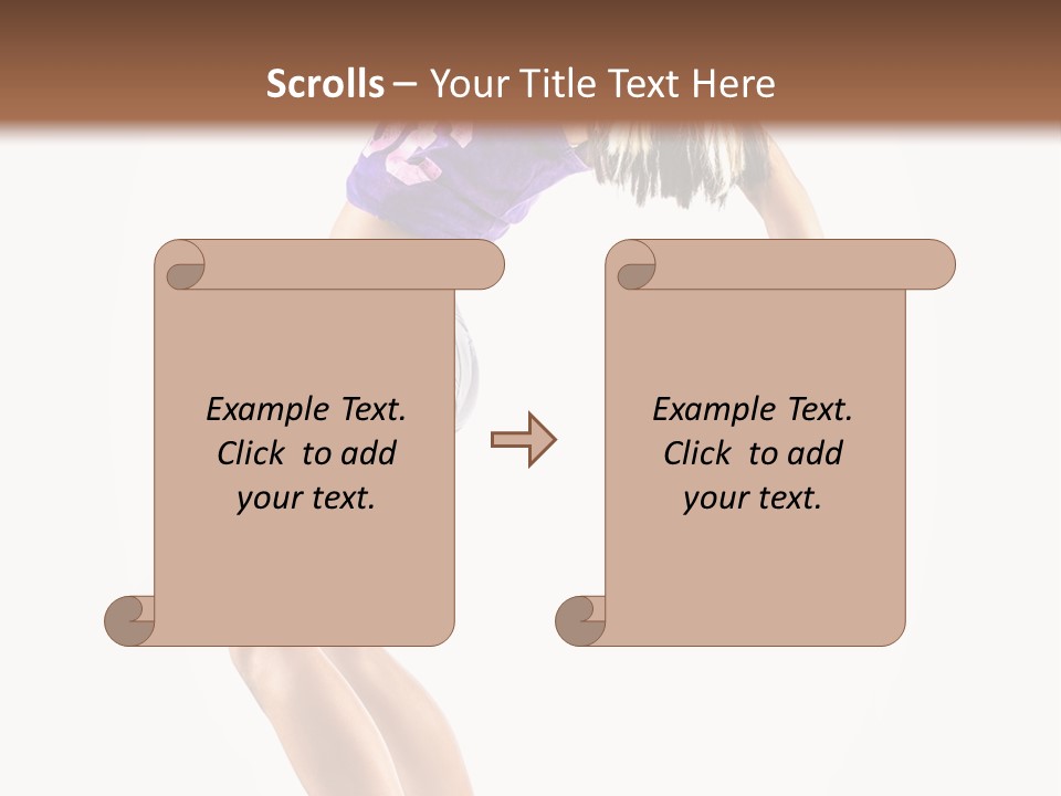 Pose Girl Acrobat PowerPoint Template