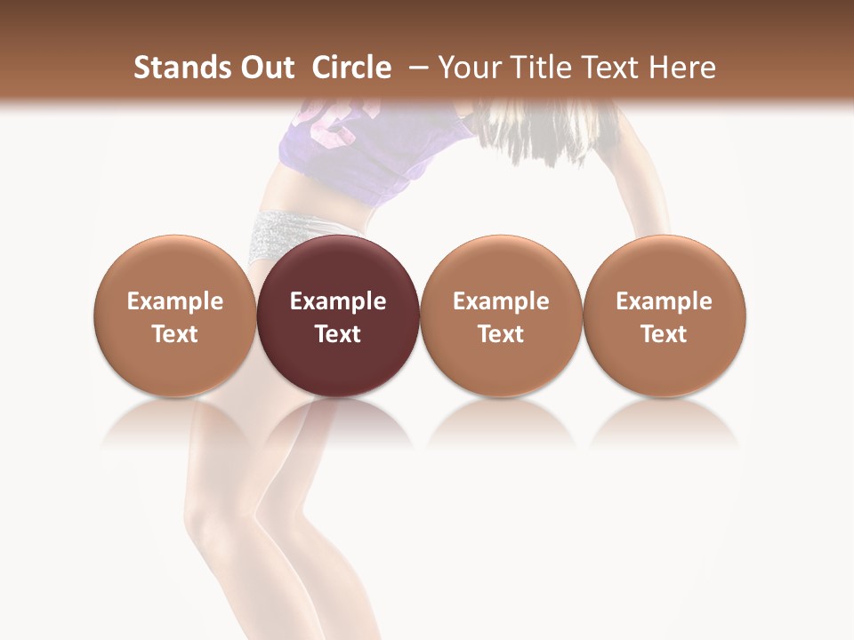 Pose Girl Acrobat PowerPoint Template