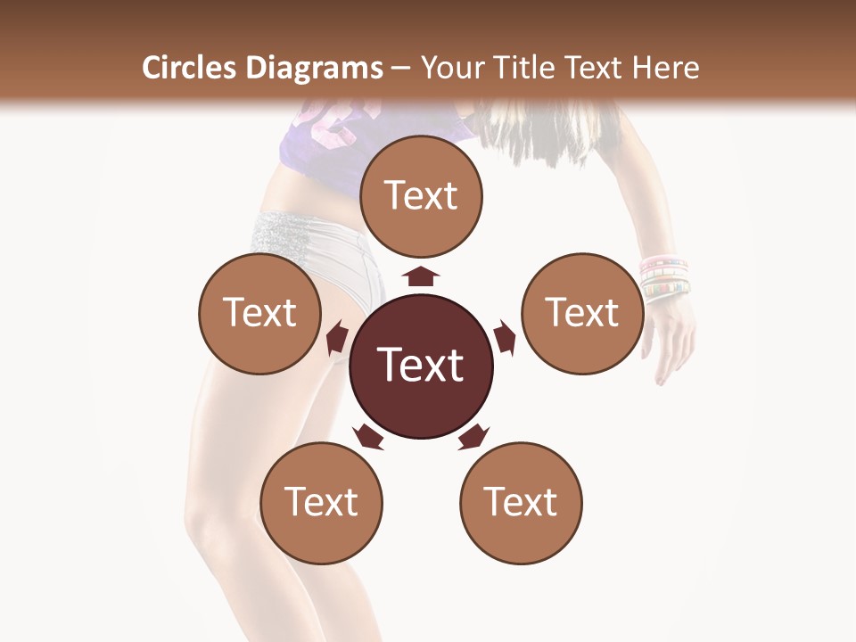 Pose Girl Acrobat PowerPoint Template