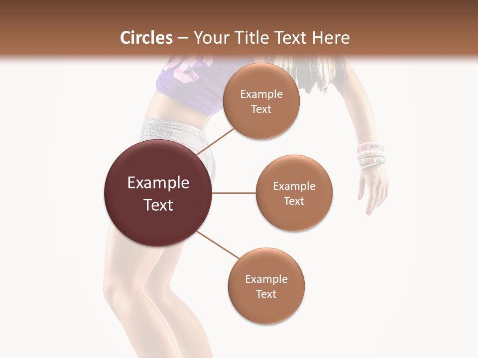 Pose Girl Acrobat PowerPoint Template