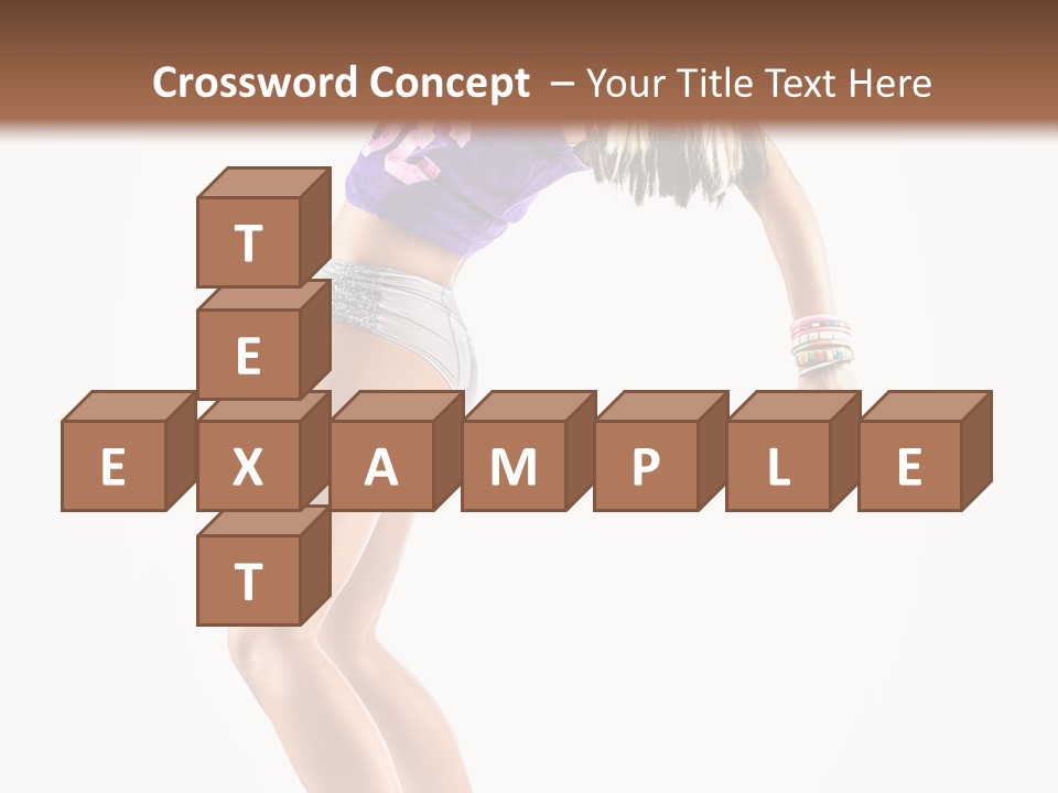 Pose Girl Acrobat PowerPoint Template