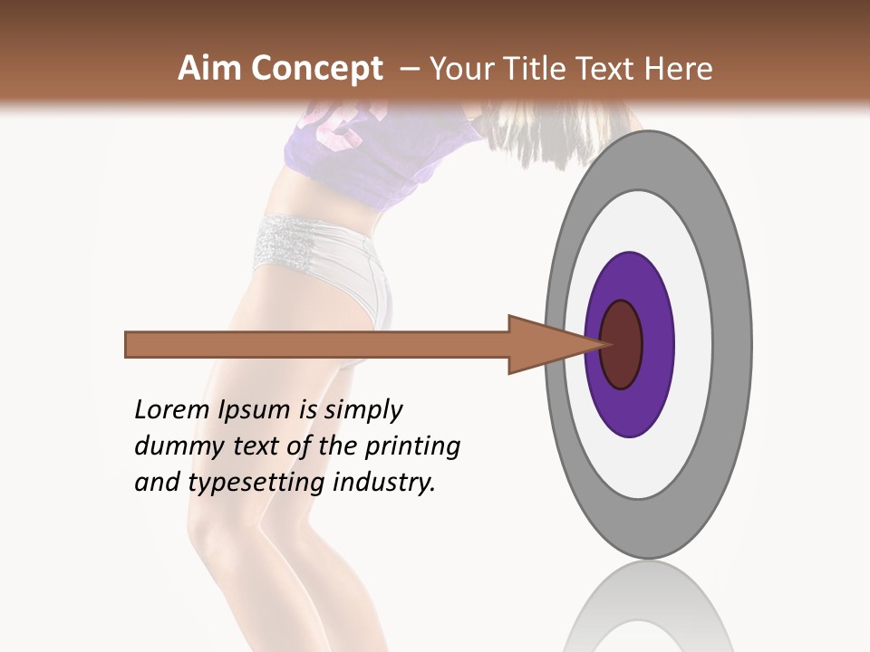 Pose Girl Acrobat PowerPoint Template