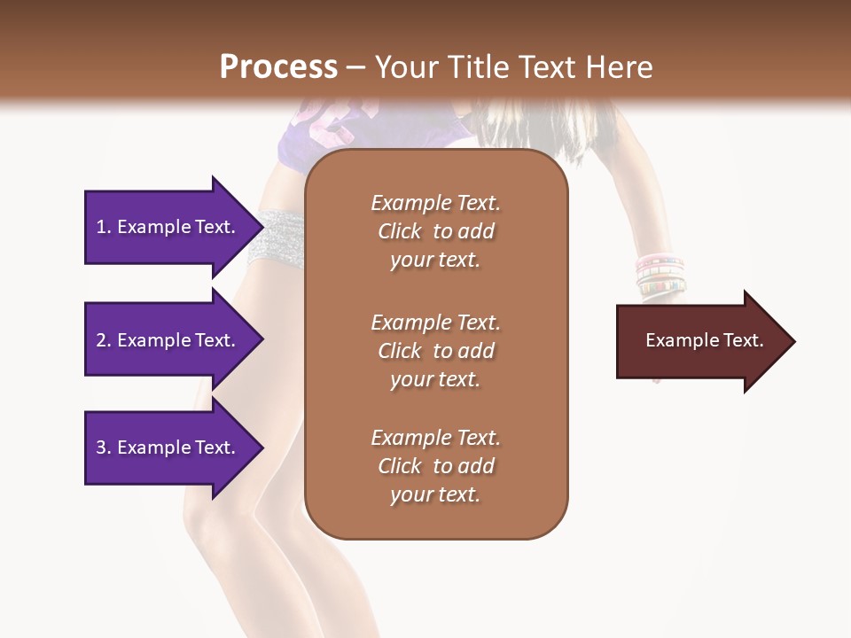 Pose Girl Acrobat PowerPoint Template