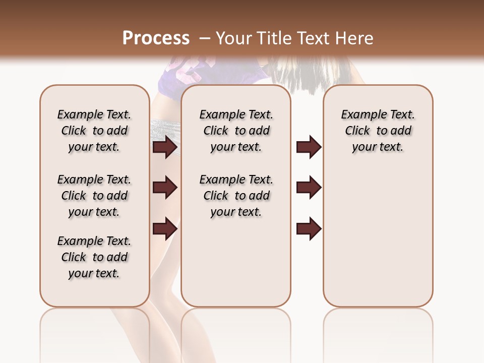 Pose Girl Acrobat PowerPoint Template