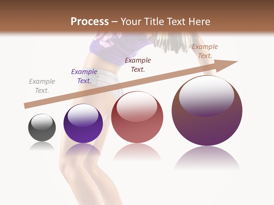 Pose Girl Acrobat PowerPoint Template