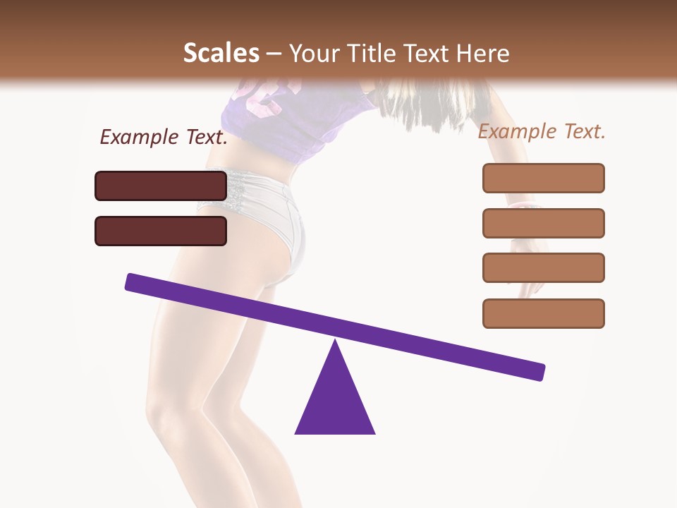 Pose Girl Acrobat PowerPoint Template